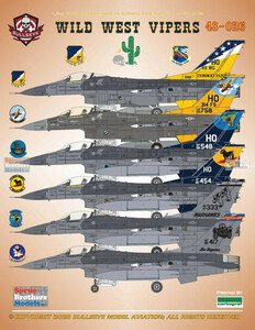 ブルズアイ　Bullseye Model Aviation BMA48026 1/48 F-16C Falcon Wild West Vipers デカール