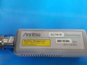 [NBC] Anritsu SC7816 サーマルセンサ 100kHz to 18GHz, -30dBm to +20dBm Thermal Sensor (中古 9487)