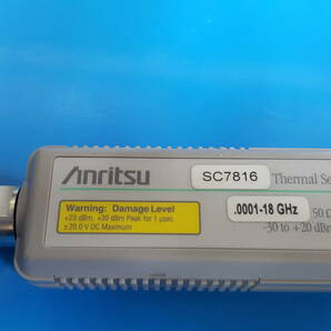 [NBC] Anritsu SC7816 サーマルセンサ 100kHz to 18GHz, -30dBm to +20dBm Thermal Sensor (中古 9487)の画像1