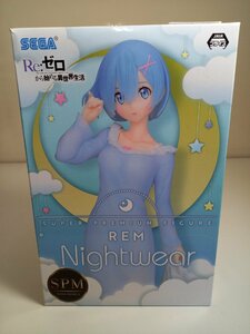 【新品未開封】SEGA　Re:ゼロから始める異世界生活 スーパープレミアムフィギュア SPM Night wear レム