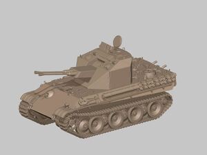 1/144 resin kit not yet painting WWⅡ Germany army ke- Lien anti-aircraft tank Caterpillar 2 kind attaching B World Tank Museum [ including in a package possible ]230527