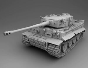 1/144レジンキット　2023新　未塗装 WWⅡ ドイツ軍　ティーガーI 重戦車　ワールドタンクミュージアム【同梱可能】1213