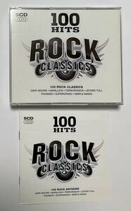 CD5枚組 100HITS ROCK CLASSICS 洋楽　輸入盤　70～80年代（リマスター含む）　海外　ロック・クラシックス