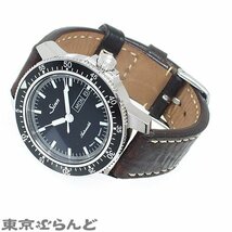 101666225 ジン Sinn モデル 104 パイロットウォッチ 104.ST.SA SS レザー デイデイト 腕時計 メンズ 自動巻_画像2