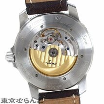 101666225 ジン Sinn モデル 104 パイロットウォッチ 104.ST.SA SS レザー デイデイト 腕時計 メンズ 自動巻_画像4