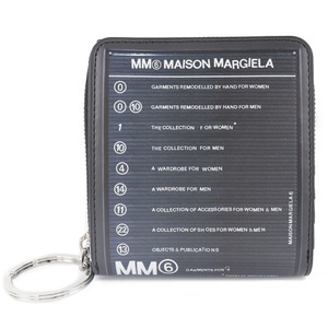 MAISON MARGIELA メゾン マルジェラ MM6 エムエムシックス S54UI0066 二つ折り財布 カーフ グレー ユニセックス【I131523136】中古