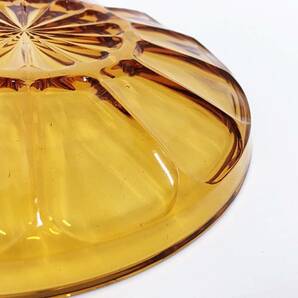 保管品 Noritake ノリタケ ガラスプレート Young Color ヤングカラー ガラス皿 5枚 平皿 丸皿 食器 カラーガラス レトロ ブラウン 飴色の画像8