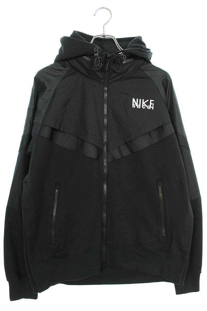 ナイキ ×サカイ Sacai NRG Full Zip Hoodie DQ9030-325 ロゴプリント