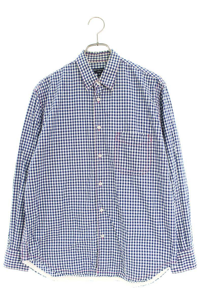 ヤフオク! -「comme des garcons コムデギャルソン チェック柄シャツ