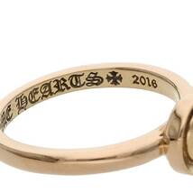 クロムハーツChrome Hearts 22k BBLGM ALPHABET LETTER C/バブルガムアルファベット 4号 イエローゴールドリング 中古 SJ02_画像4