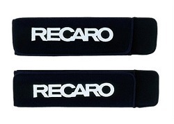 【正規代理店】 RECARO / レカロ ベルトカバー ベロア生地 2個入り アクセサリー ■ シートベルトカバー ベロアブラック