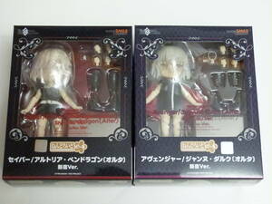  new goods unopened .......-.Fate/Grand Orderavenja-/ Jean ndaruk Horta + Saber /aru Tria pen Dragon Shinjuku Ver.2 point set 