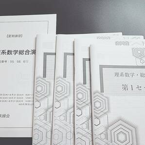 鉄緑会　21年最新版　長井先生　高３理系数学総合演習　夏期　テキスト・冊子フルセット　最上位クラス　河合塾　駿台 鉄緑会 東進 SEG