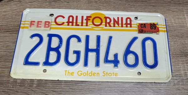 カリフォルニア ナンバープレート ゴールデンステート the golden state USA California