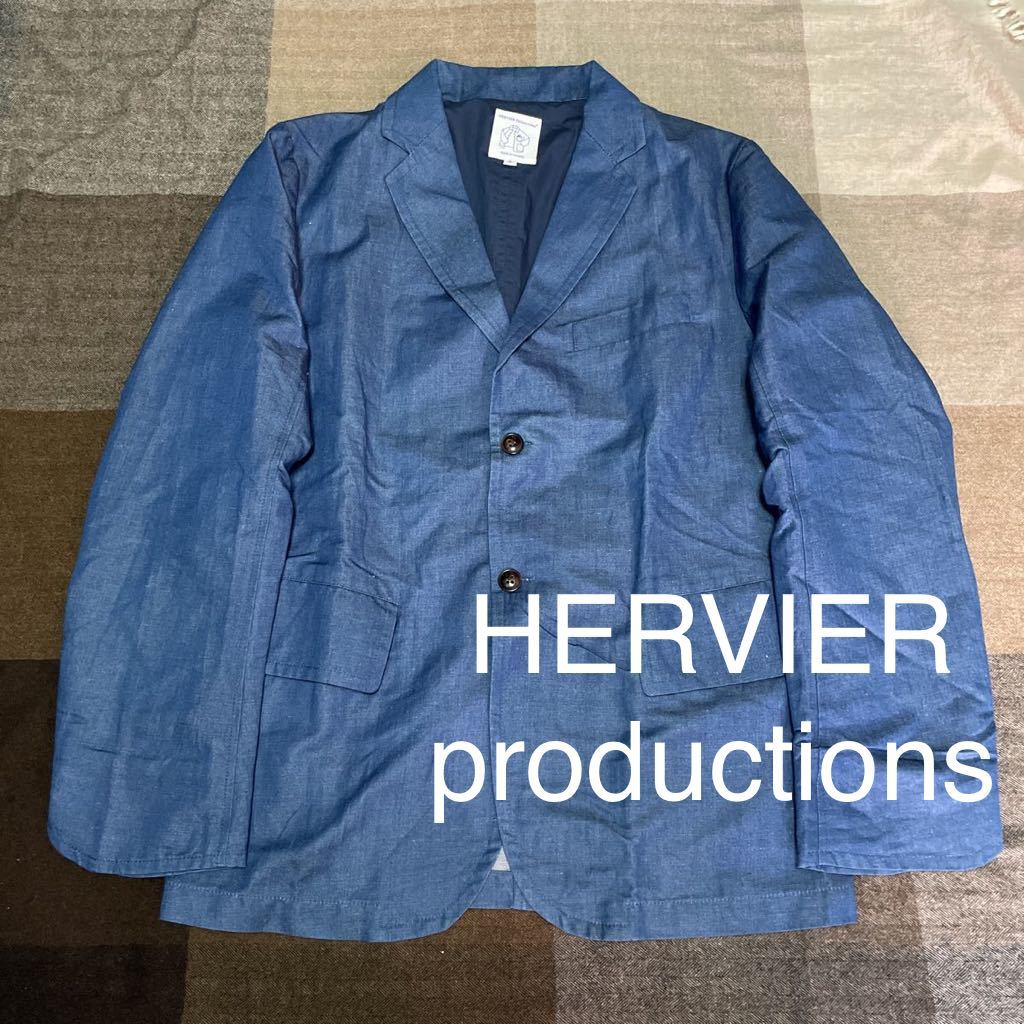 HERVIER PRODUCTIONS デニムコート 美品 フランス製 サイズ1-