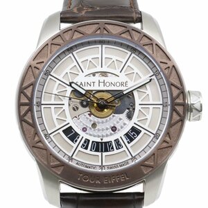 Santo no Lare Art Code Tower Eiffel 1885 Limited Automatic Wrady Watch подлинный кожаный ремень [Икикин