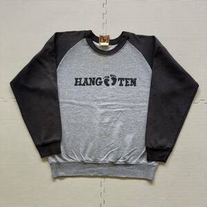 80s VINTAGE HANG TEN ハンテン USA製 ラグラン スウェット トレーナー M