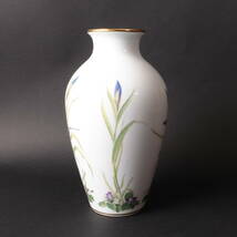 ◆◇FRANKLIN PORCELAIN フランクリン ポーセリン 花瓶 The Meadowland Bird Vase by Basil Ede 花器 花入 フラワーベース◇◆_画像4