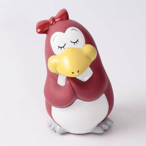 ◆◇黒鉄ヒロシ ペンギン ソフビ貯金箱 約11cm 銀行信金 企業物 ノベルティ 昭和レトロ 当時物　ヴィンテージ◇◆