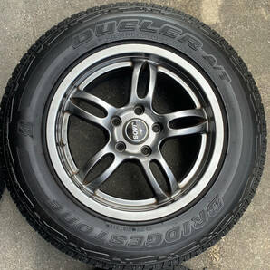 No22 デリカD5外し JAOS製アルミホイール 16X7ｊ+40＆ブリジストンDUELER A/T 215/70R16タイヤ ４本セットの画像5