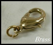 真鍮製Brassエンドパーツ トリガークラスプ[カニカン]ネックレス チェーンの留め金に◎