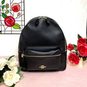 COACH Coach rucksack new goods black simple 