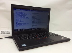ジャンク/ LENOVO 20F5A01WJP ThinkPad X260 Intel Core i5-6300U メモリ8.19GB ストレージ無し 【G05233】