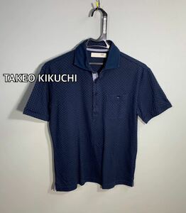 ■TAKEO KIKUCHI タケオキクチ■チェック柄ポロシャツ:2☆TS-131