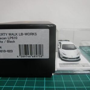 LB PERFORMANCE 1/64 LIBERTY WALK LB-WORKS ランボルギーニ ウラカン LP610 ホワイト/ブラックの画像4