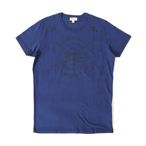 DIESEL ディーゼル T-TAKLA-R T-SHIRT グラフィックロゴ Tシャツ XL 00S44R0091B 青 半袖Tシャツ メンズ