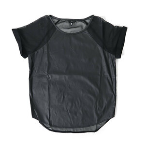Hurley ハーレー エコレザー メッシュTシャツ GVS0000630 M 黒 カットソー レディース
