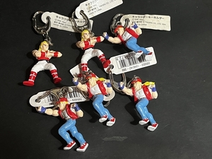 94 year Takara Fatal Fury character key holder 6 point unused goods Neo geo game 