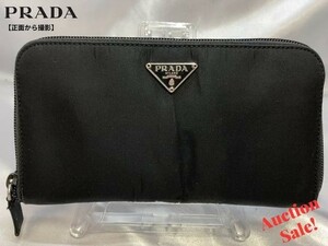 【中古】PRADA プラダ 長財布 テスート