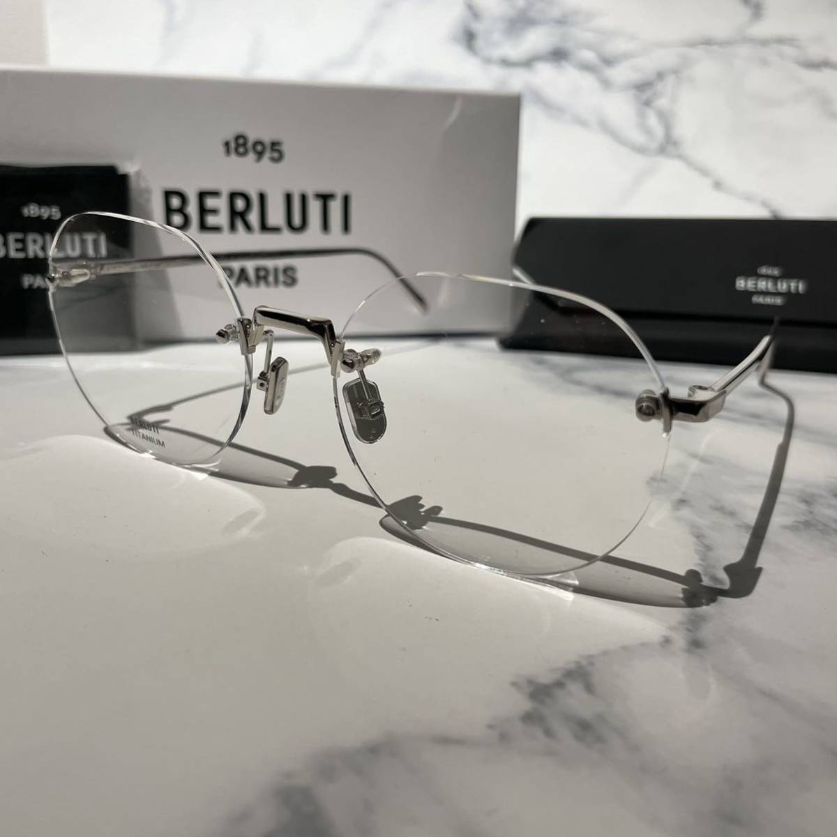 入荷量 新品 BERLUTI ベルルッティ BL50010U 016 メガネ サングラス