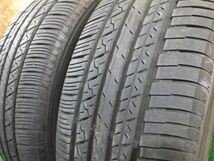 ファルケン ZIEX ZE001 A/S 225/55R18 98H 日本製 2本SET／2021年製7.5~8分山オンロードタイヤ／中古 若干の片減り,シワあり／手渡し可_画像4