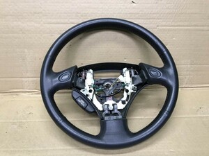 管0683 H17年 AZR60G ヴォクシー　純正　ハンドル　ステアリング　レザー　革