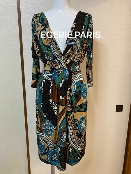 EGERIE paris ペイズリー柄ワンピース