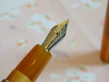 ◆【未使用・新品】DELTA　デルタ　イタリアーノ　アンバー万年筆　ペン先：F_画像6