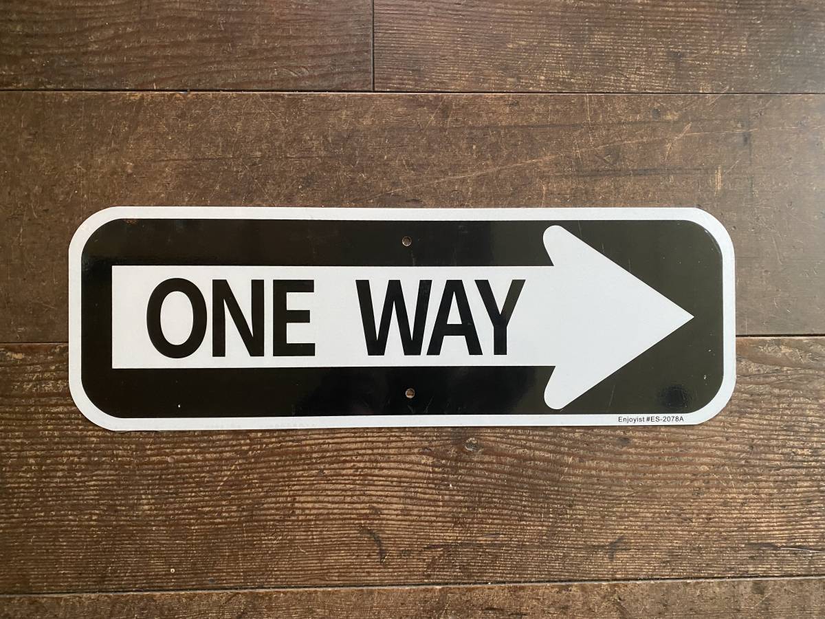 Yahoo!オークション -「one way 看板」の落札相場・落札価格