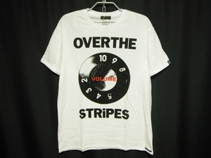 【I444】送料無料★新品未使用★OVER THE STRiPES オーバーザストライプス 半袖Tシャツ XLサイズ VOLUME ロゴ ビッグプリント ビッグサイズ