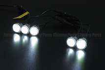 CREE製LED 5連 スポット LEDデイライト 埋め込み 汎用 スモーク_画像2