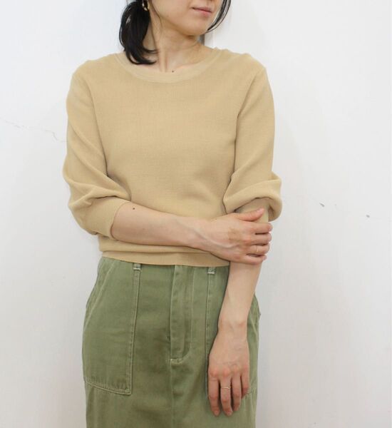 ottilie オティーリエ サマーニット ボリュームスリーブプルオーバー
