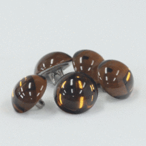 昔のボタン 9ｍｍ １個入 ブラウン ANT8941 昭和30年代からの専門店用の高級ボタン_画像4