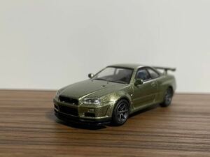 京商 1/64 日産 スカイラインGTR BNR34 ミニカー r34 NISSAN GT-R skyline 1:64 トミカ ホットウィール 