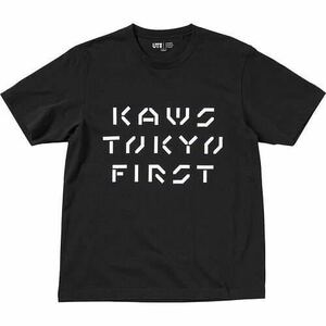 レア！ 人気完売希少サイズ XXXXL 4XL KAWS × UNIQLO コラボ カウズ Ｔシャツ BLACK 新品 未使用 タグ付き KAWS TOKYO FIRST 大きいサイズ