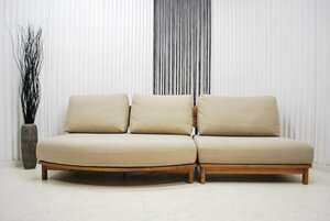  great special price * outlet * unused * article limit * free shipping *asimeto Lee design sofa set * natural modern interior * feather entering 