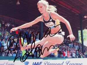 エマ・コーバン直筆サイン入り2Lサイズ写真…Emma Coburn