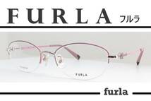 ◆FURLA フルラ　◆婦人メガネフレーム　◆VFU-611J カラー 0A85 (グレイッシュピンク)_画像1