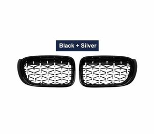 [ free shipping ] front grille Kido knee grill diamond black & silver BMW X3 X4 F25 F26 2014-2018