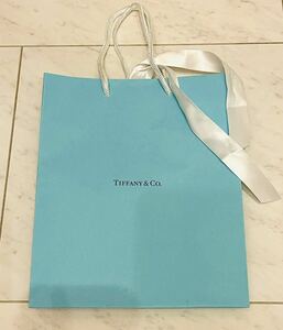 ティファニー TIFFANY&Co TIFFANY&Co. TIFFANY ※付属品 ショップバック 紙袋 縦25cm 横20cm 底厚み10cm ショップ紙袋 ショッパー